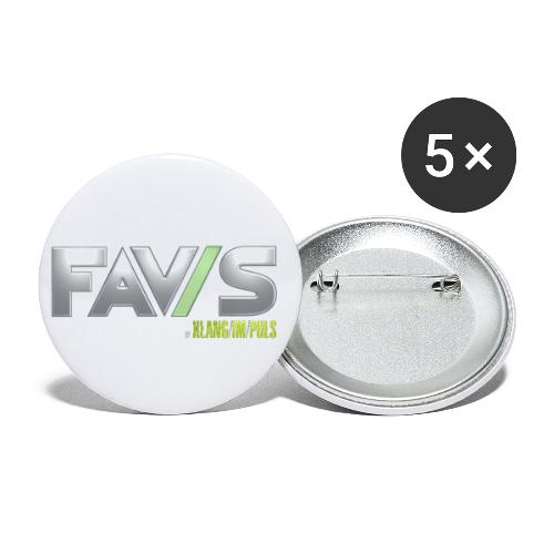 FAV/S by Klang/im/Puls - Buttons klein 25 mm (5er Pack)