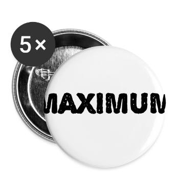 Maximum - Buttons small 1''/25 mm (5-pack) - white - Front