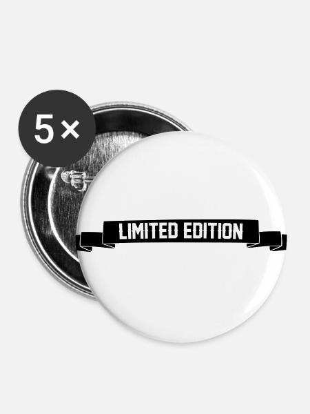 Limited Edition - Buttons klein 25 mm (5er Pack) - Weiß