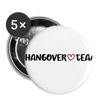 Hangover Team Heart - Buttons small 1''/25 mm (5-pack) - white - Front