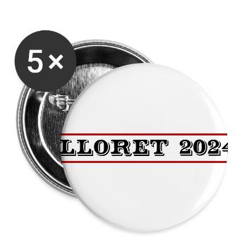 Lloret de Mar 2024 - Buttons small 1''/25 mm (5-pack) - white - Front