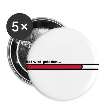 pilot - Buttons klein 25 mm (5er Pack) - Weiß - Vorne