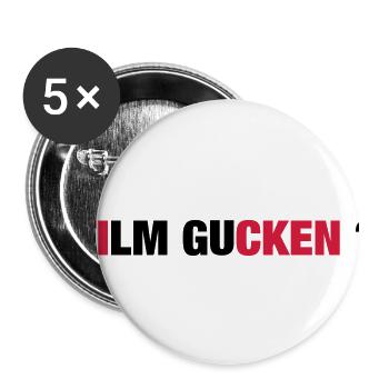 FILM LOOK - Buttons small 1''/25 mm (5-pack) - white - Front