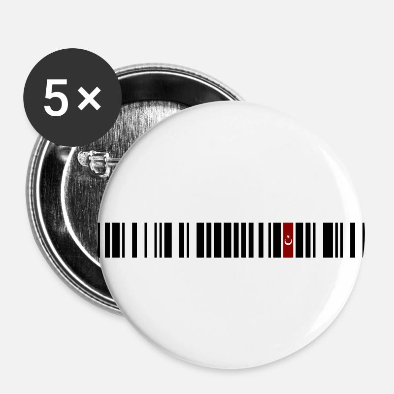 Sinop - Buttons small 1''/25 mm (5-pack) - white