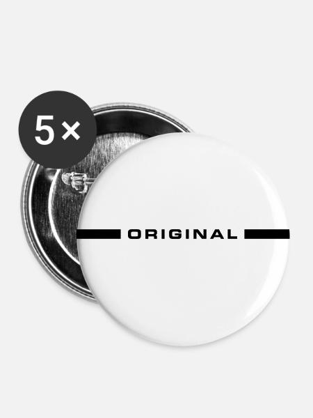 Original Emblem - Buttons klein 25 mm (5er Pack) - Weiß