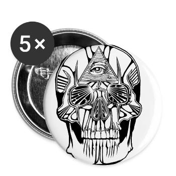 Masonic Innard - Lights - Buttons small 1''/25 mm (5-pack) - white - Front