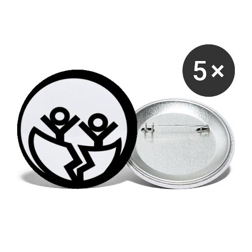 Unser Logo als Button - Buttons klein 25 mm (5er Pack)