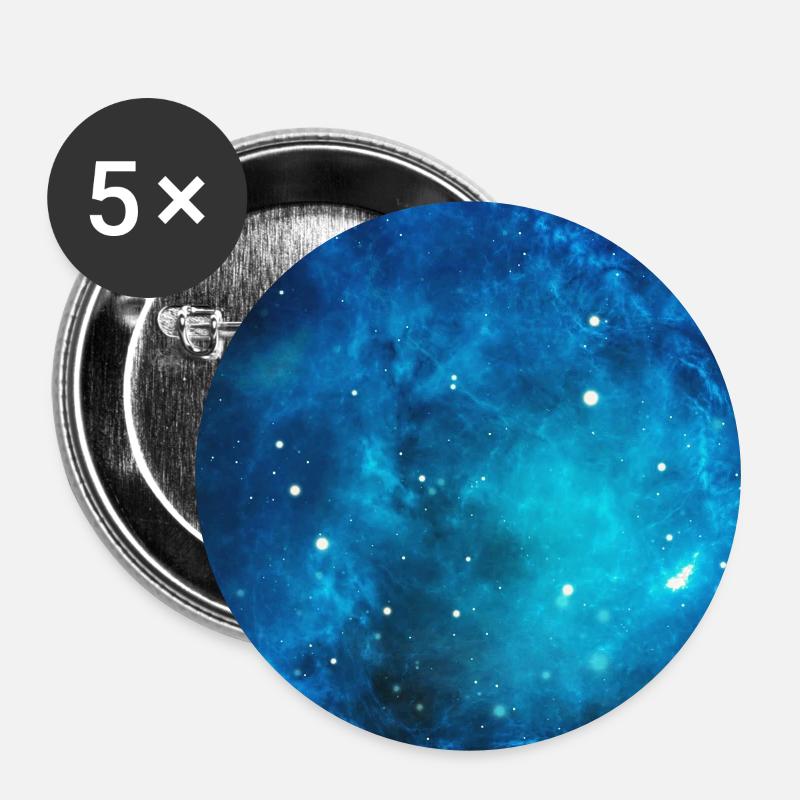 cosmos universe space star sky color background - Buttons small 1''/25 mm (5-pack) - white