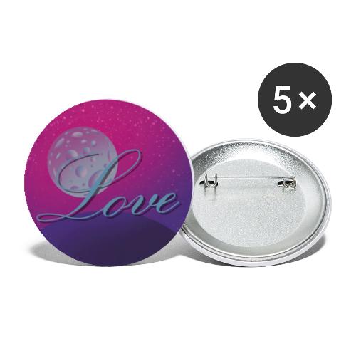 Love - Buttons klein 25 mm (5er Pack)