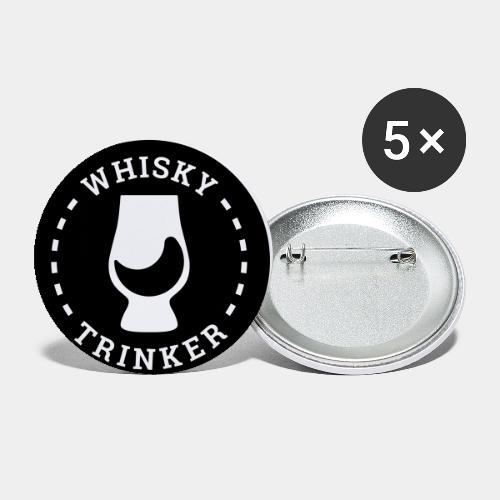 Whisky Trinker Badge - Buttons klein 25 mm (5er Pack)