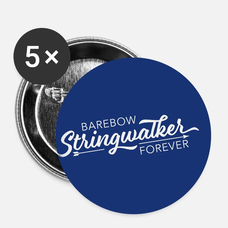 BareBow buttons - Buttons small 1''/25 mm (5-pack) - white