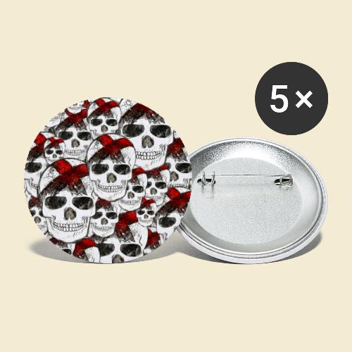 Radball | Skull Maske - Buttons klein 25 mm (5er Pack)