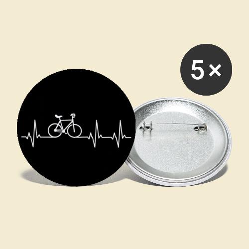 Kunstrad | Heart Monitor Maske - Buttons klein 25 mm (5er Pack)