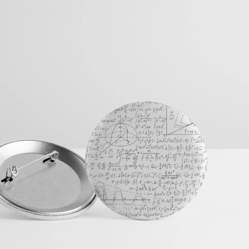 Math Formula - Math Equation Pattern Lover Gift Buttons small 1''/25 mm (5-pack)
