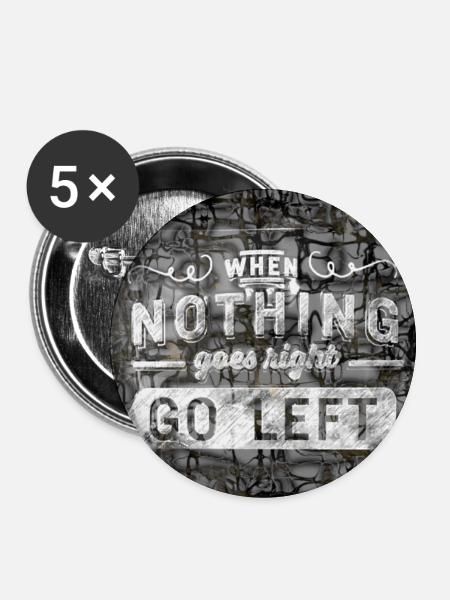 Collection ArtPoeTry - Buttons klein 25 mm (5er Pack) - Weiß