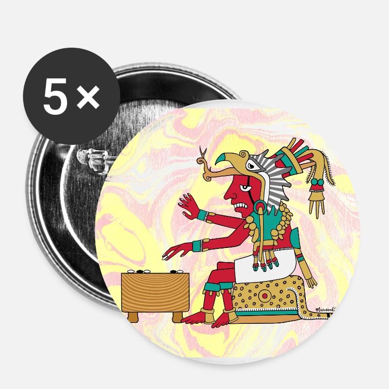 Eagle Warrior Plays Go - Buttons small 1''/25 mm (5-pack) - white