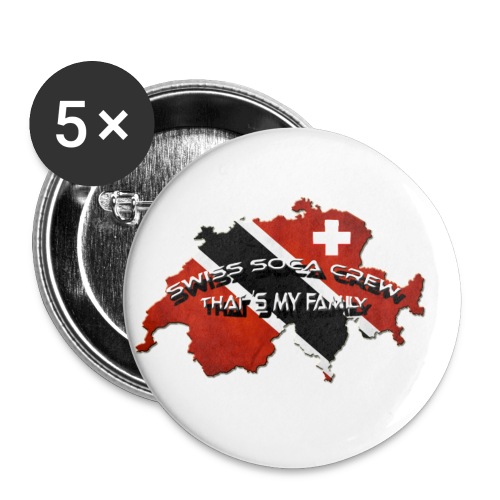 SwissSocaCrew2 - Buttons klein 25 mm (5er Pack)