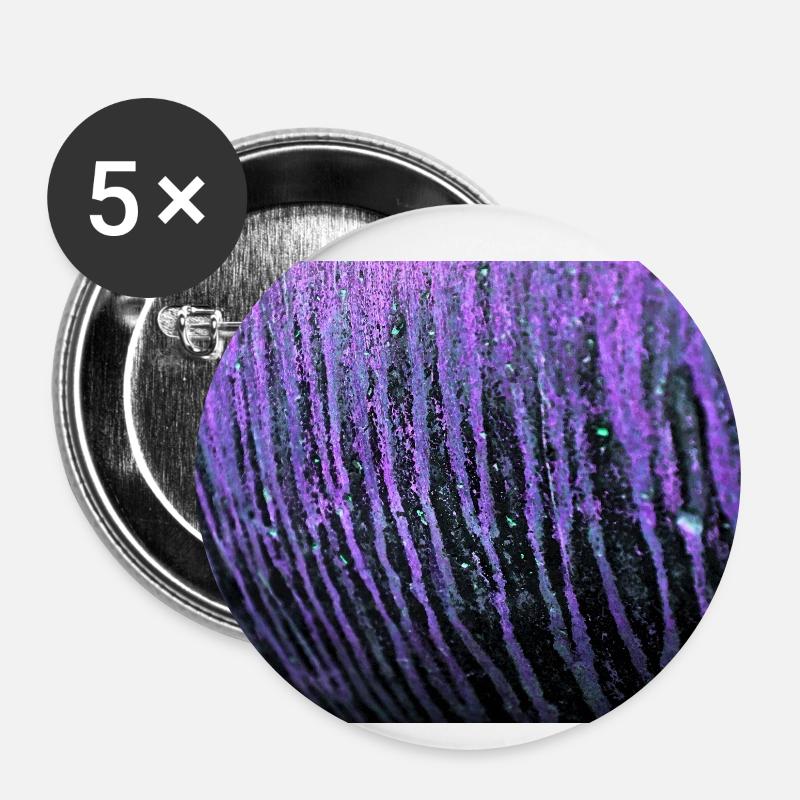 Stripes - Buttons small 1''/25 mm (5-pack) - white