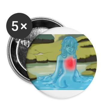 Welcome to my spring - Lot de 5 petits badges (25 mm) - blanc - Devant