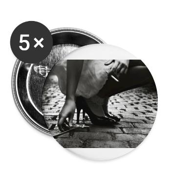 Monday - Buttons small 1''/25 mm (5-pack) - white - Front