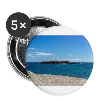 Hamelin Bay - South Western Australien - Buttons klein 25 mm (5er Pack) - Weiß - Vorne