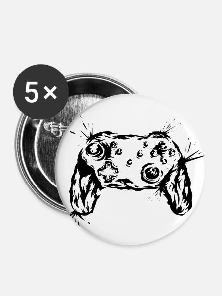 Gaming Controller - Buttons klein 25 mm (5er Pack) - Weiß