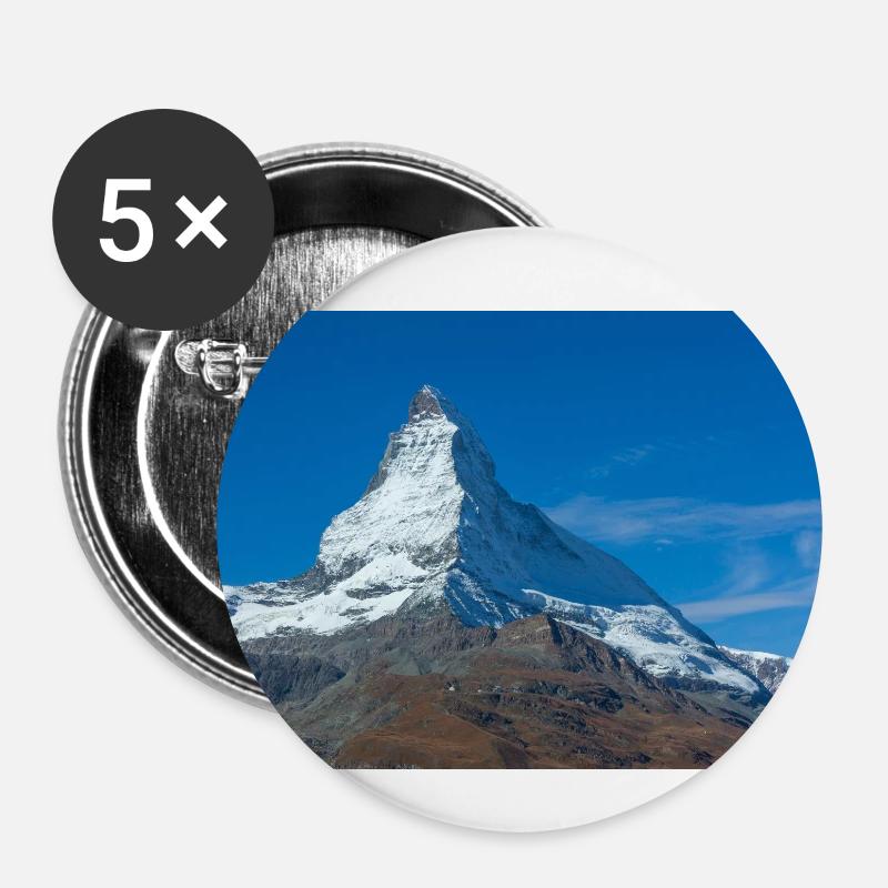 Matterhorn - Buttons small 1''/25 mm (5-pack) - white