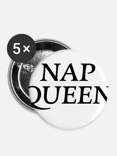 Nap Queen - Buttons klein 25 mm (5er Pack) - Weiß