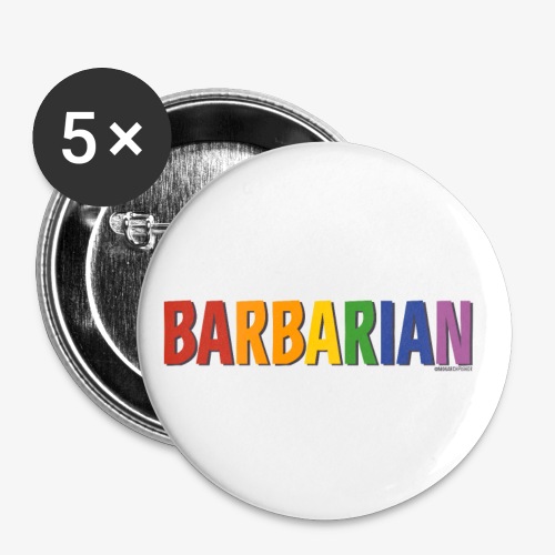 Barbarian Pride (Rainbow) - Buttons small 1''/25 mm (5-pack)