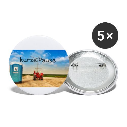 kurze Pause - Buttons klein 25 mm (5er Pack)