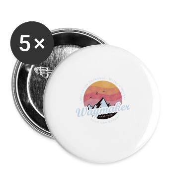 Wegbereiter, Verheißungsbewahrer, Wundertäter - Jesus - Buttons klein 25 mm (5er Pack) - Weiß - Vorne