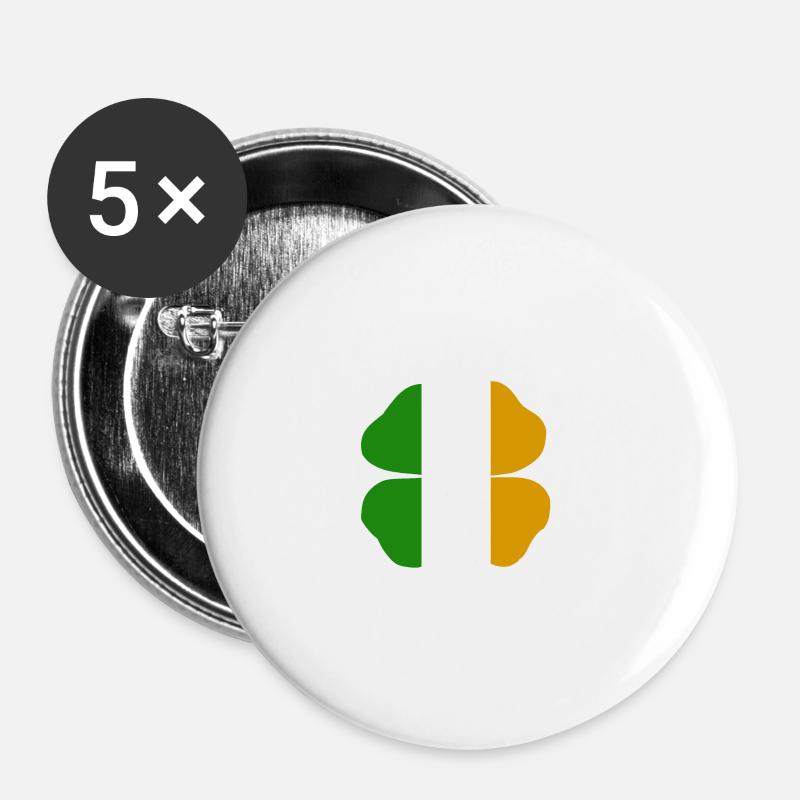 Irlande, Irlande, Dublin, Eire, Ulster - Lot de 5 petits badges (25 mm) - blanc