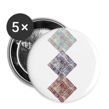 Abstract No. 39 - Buttons small 1''/25 mm (5-pack) - white - Front