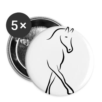 dressage - Buttons small 1''/25 mm (5-pack) - white - Front