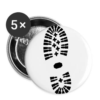 Footprint (super cheap) - Buttons small 1''/25 mm (5-pack) - white - Front