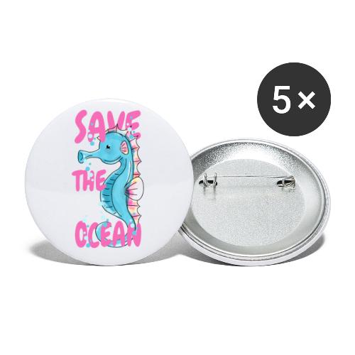 save the ocean - Buttons klein 25 mm (5er Pack)