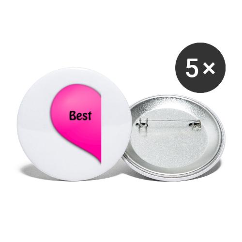 best - Små knappar 25 mm (5-pack)
