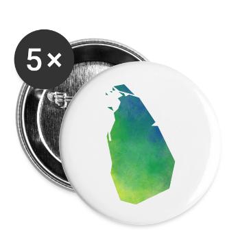 sri lanka - Buttons klein 25 mm (5er Pack) - Weiß - Vorne
