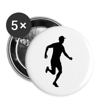 Cross country tribal eu - Buttons small 1''/25 mm (5-pack) - white - Front