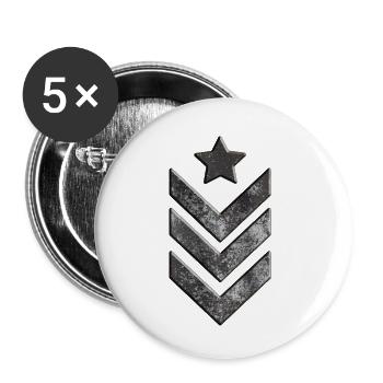 us army - Buttons small 1''/25 mm (5-pack) - white - Front