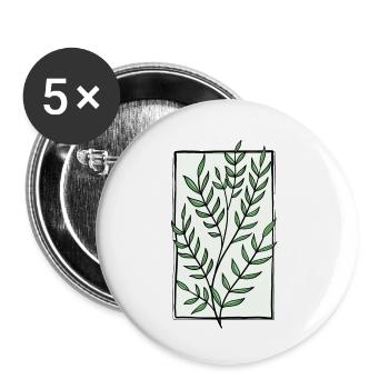 Sheet frame - Buttons small 1''/25 mm (5-pack) - white - Front