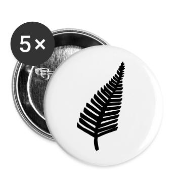 Fern - Buttons small 1''/25 mm (5-pack) - white - Front