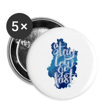 Stay low - Buttons small 1''/25 mm (5-pack) - white - Front