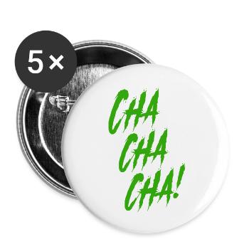 Chachacha - Buttons klein 25 mm (5er Pack) - Weiß - Vorne