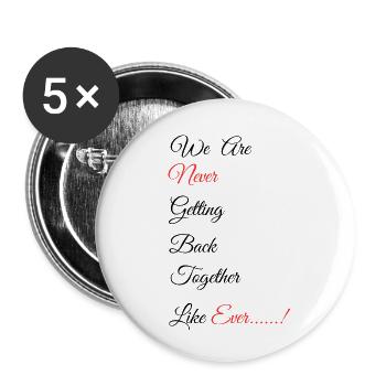 Wieder zusammen - Buttons klein 25 mm (5er Pack) - Weiß - Vorne