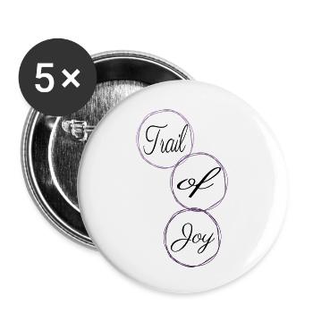 Cyclisme tout-terrain dictons amusants VTT - Lot de 5 petits badges (25 mm) - blanc - Devant