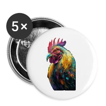 Digital Coc - Buttons small 1''/25 mm (5-pack) - white - Front