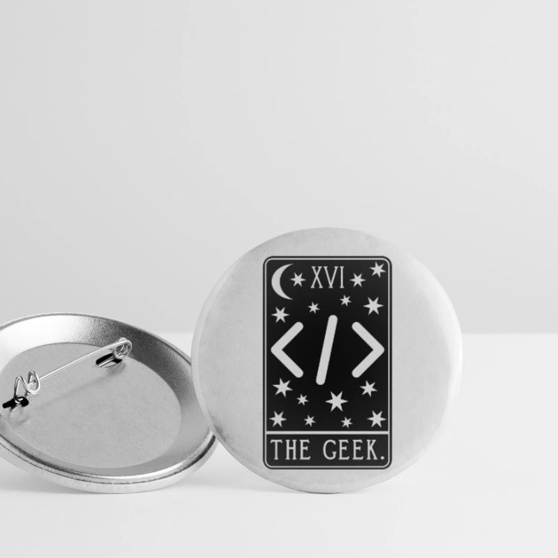 Carte de Tarot Programmeur - Code de développeur Coding Geek Lot de 5 petits badges (25 mm)