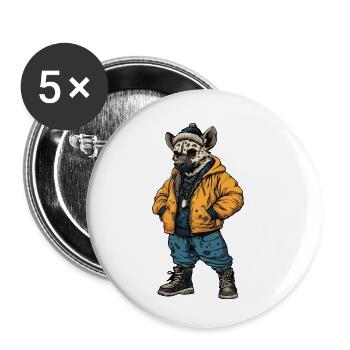 Hyäne Fashion Winter - Buttons klein 25 mm (5er Pack) - Weiß - Vorne