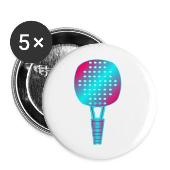 PADEL TENNIS PADDLE TENNIS PADEL TENNIS - Buttons small 1''/25 mm (5-pack) - white - Front
